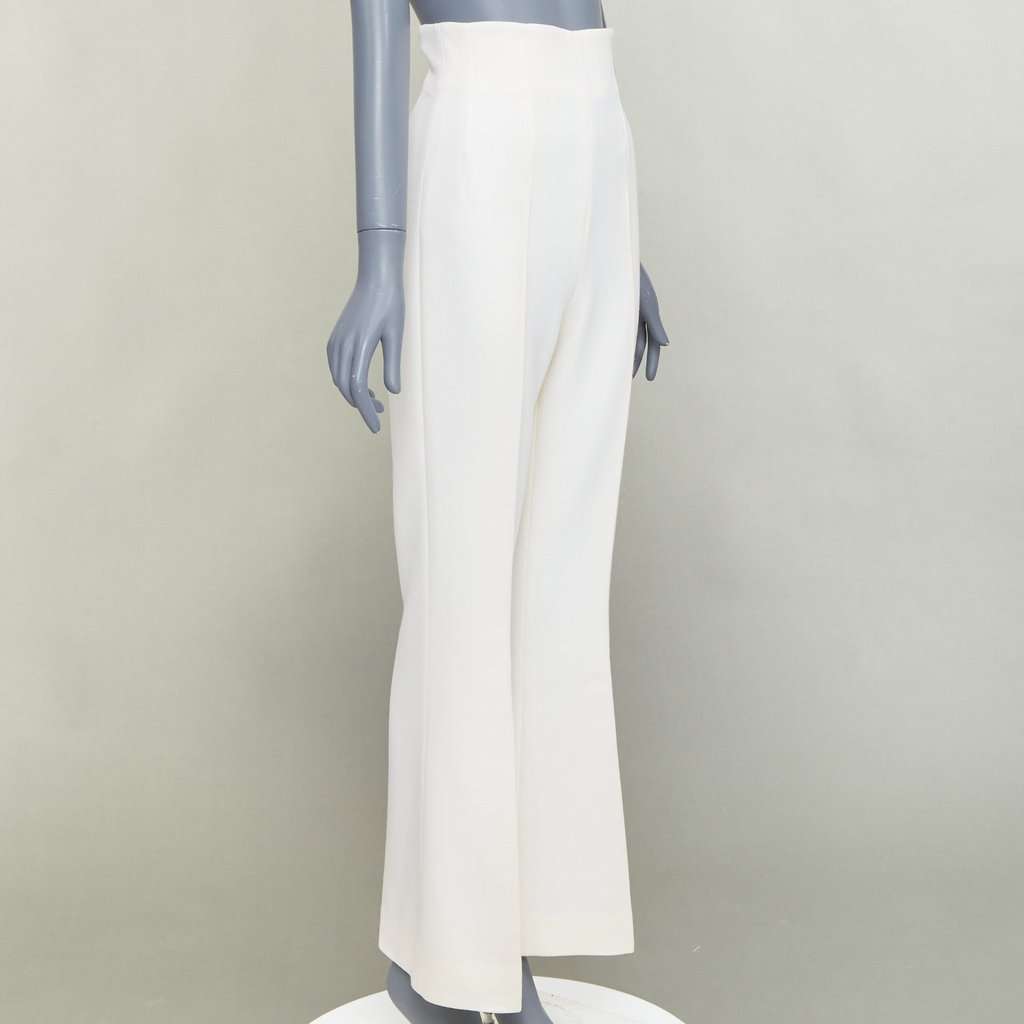 Emilia Wickstead Ecru Wool Trouser Beige Wool Very good condition - Inside View