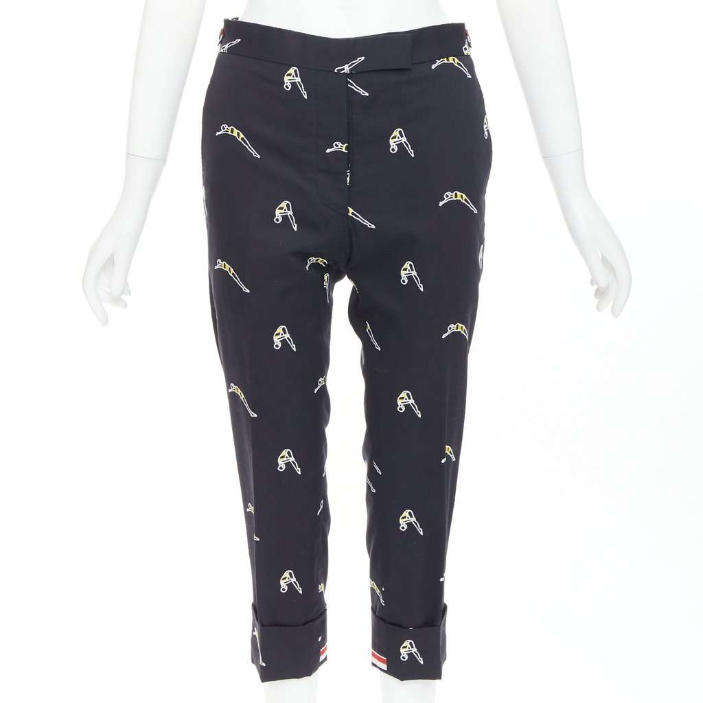 Thom Browne Navy Cotton Trouser Navy Cotton Very good condition - Front View