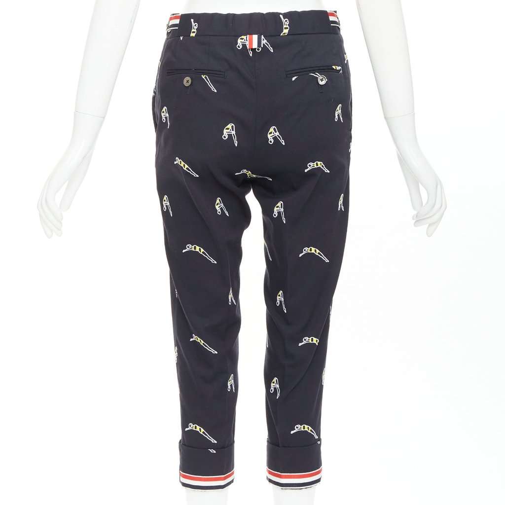 Thom Browne Navy Cotton Trouser Navy Cotton Very good condition - Box View