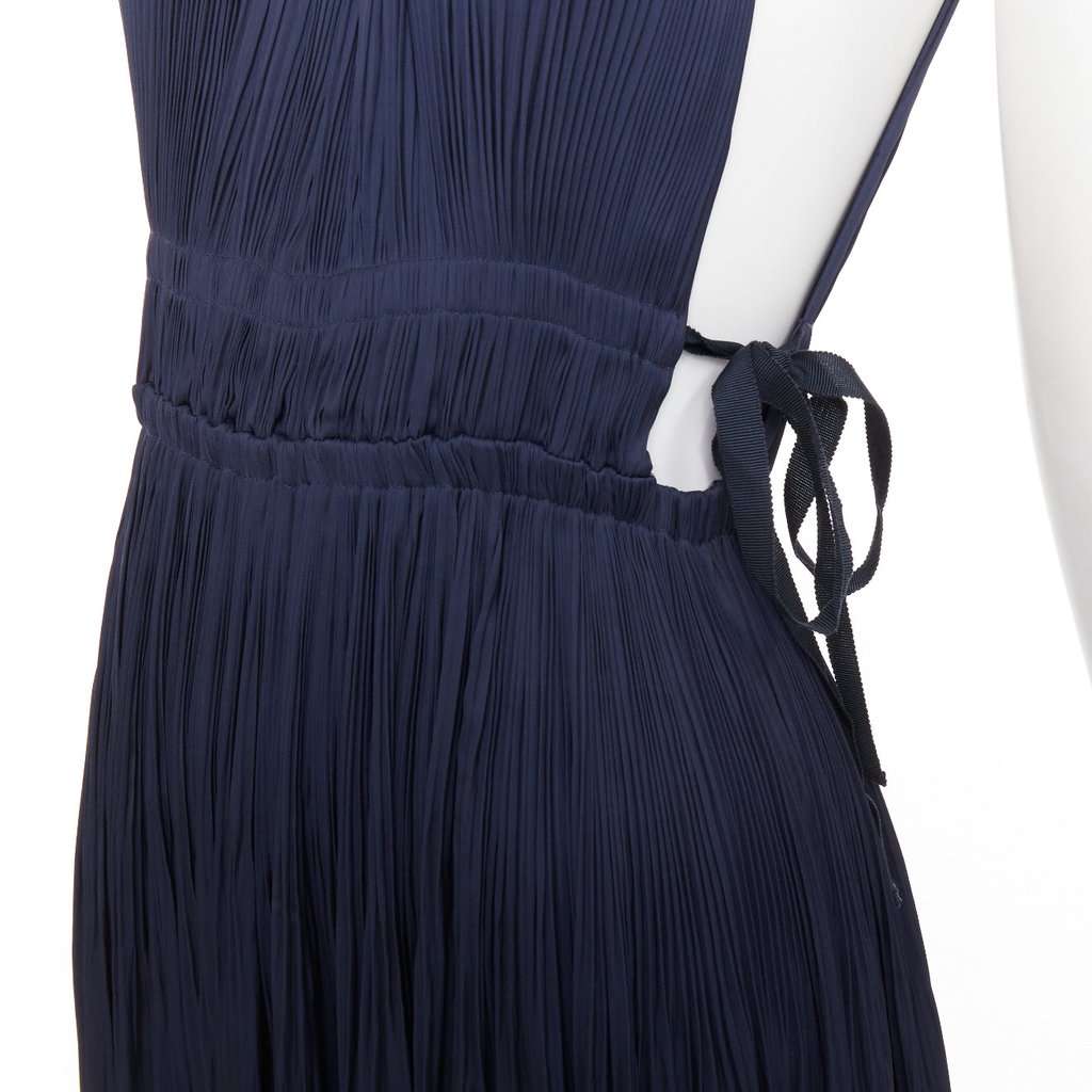 Ulla Johnson Navy Polyester Dress Navy Polyester Good condition - Back View