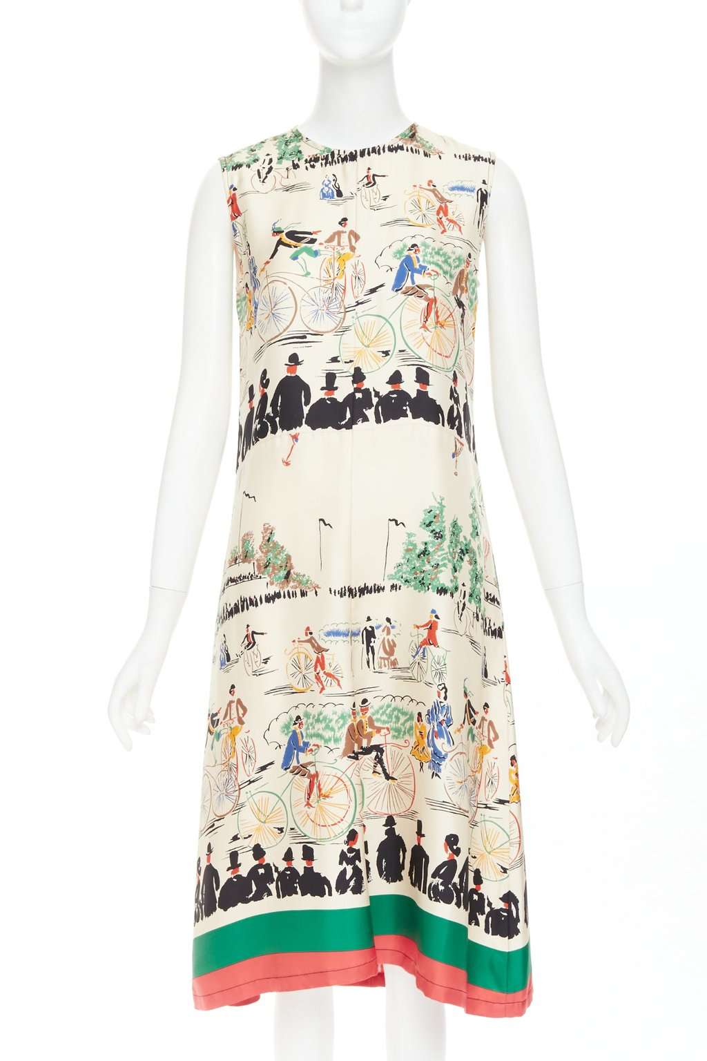 Celine Ecru Silk Dress Beige Silk Very good condition - Front View
