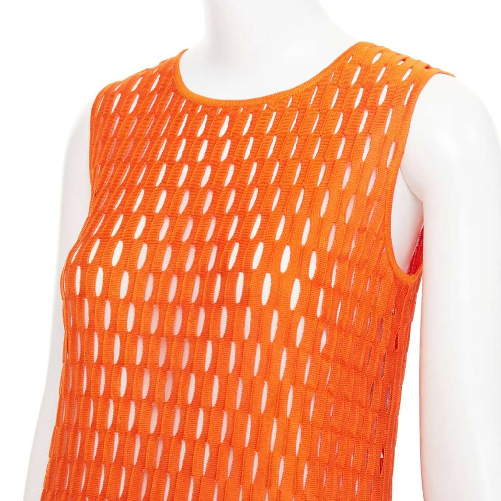 Dior Orange Viscose Dress Orange Viscose Very good condition - Back View