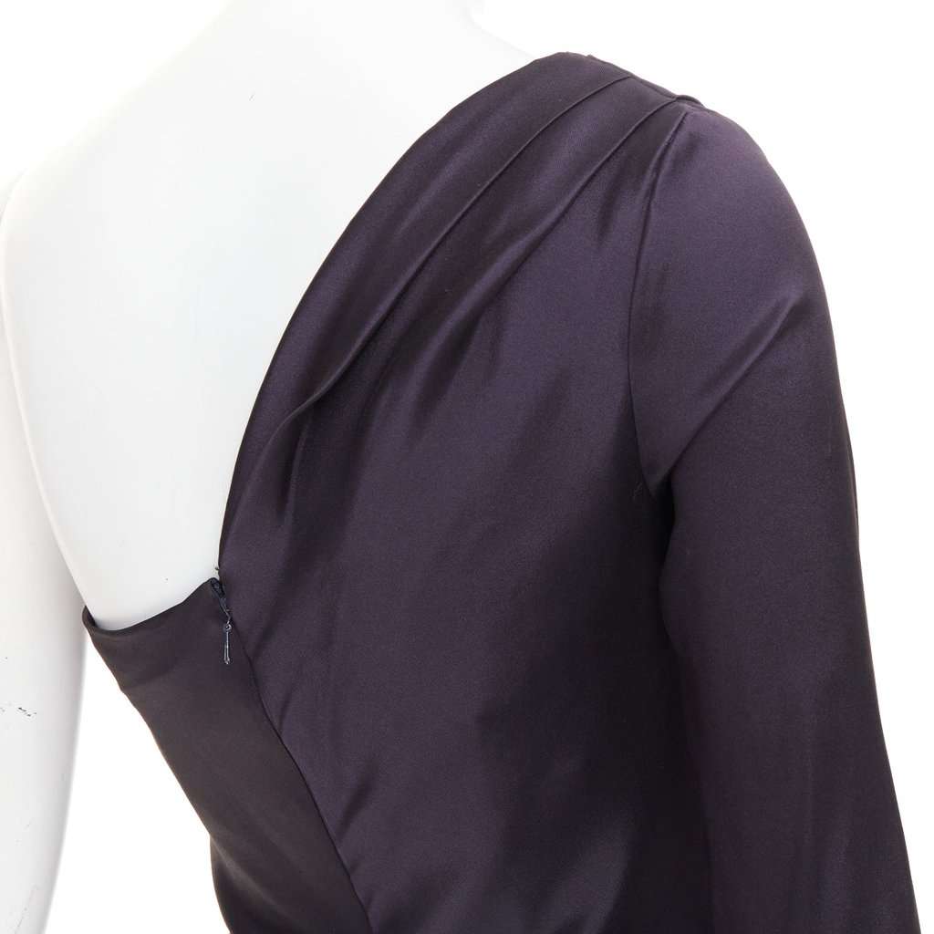 Oscar de la Renta Navy Silk Dress Navy Silk Very good condition - Back View