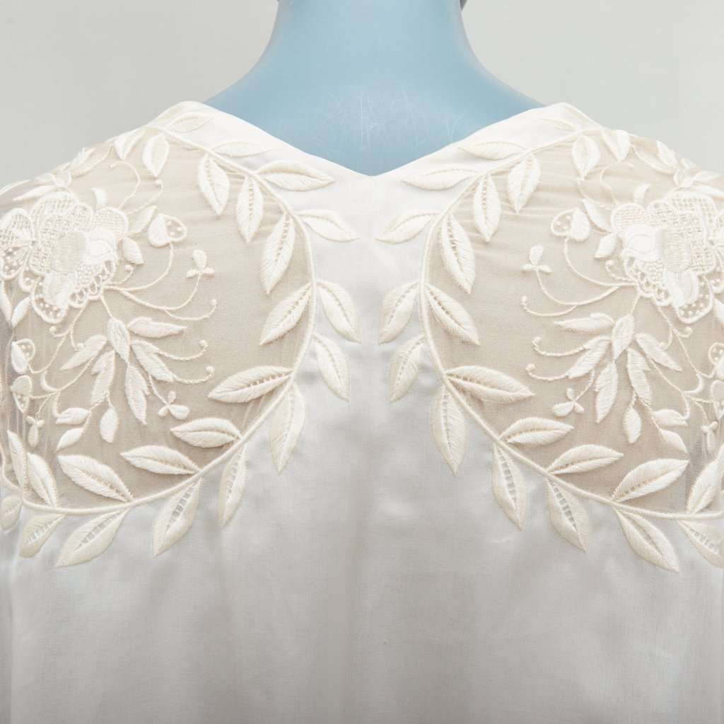Alexander McQueen Ecru Silk Dress Beige Silk Very good condition - Back View