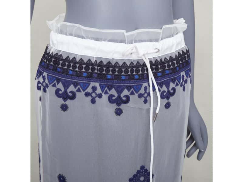 Sacai White Polyester Skirt White Polyester Very good condition - Back View