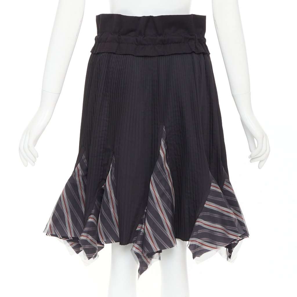 Sacai Black Polyester Skirt Black Polyester Very good condition - Box View