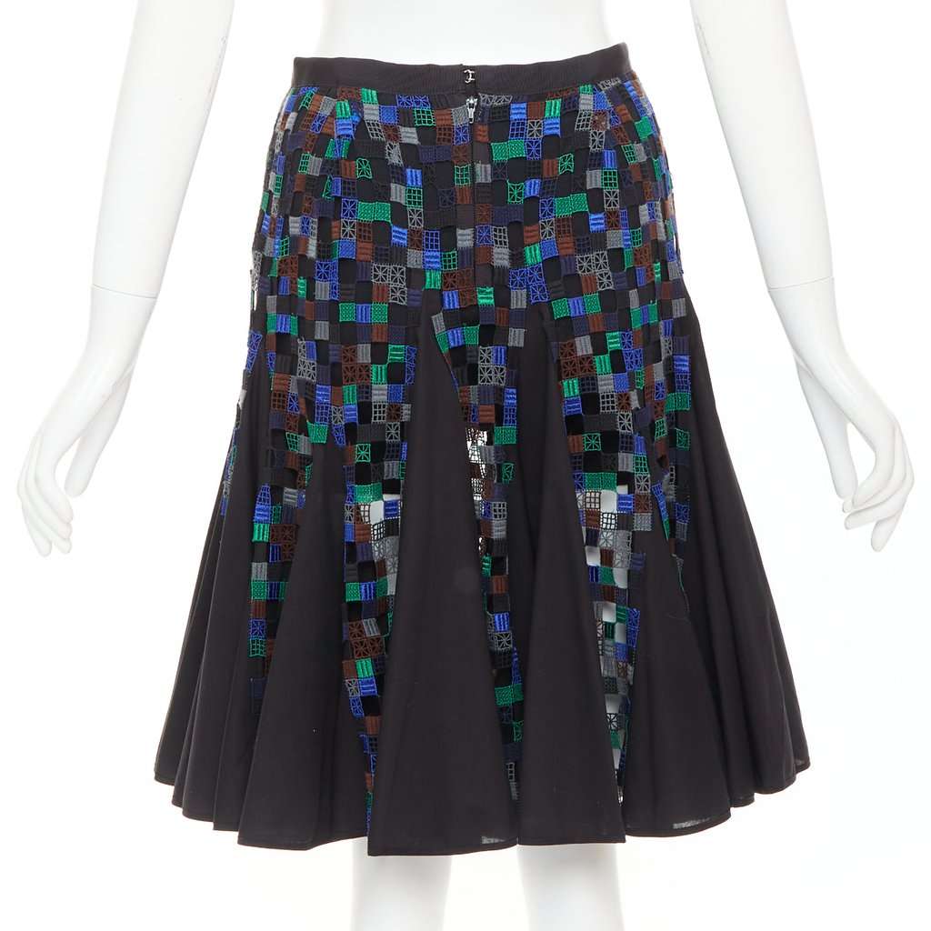 Sacai Green Cotton Skirt Green Cotton Very good condition - Box View