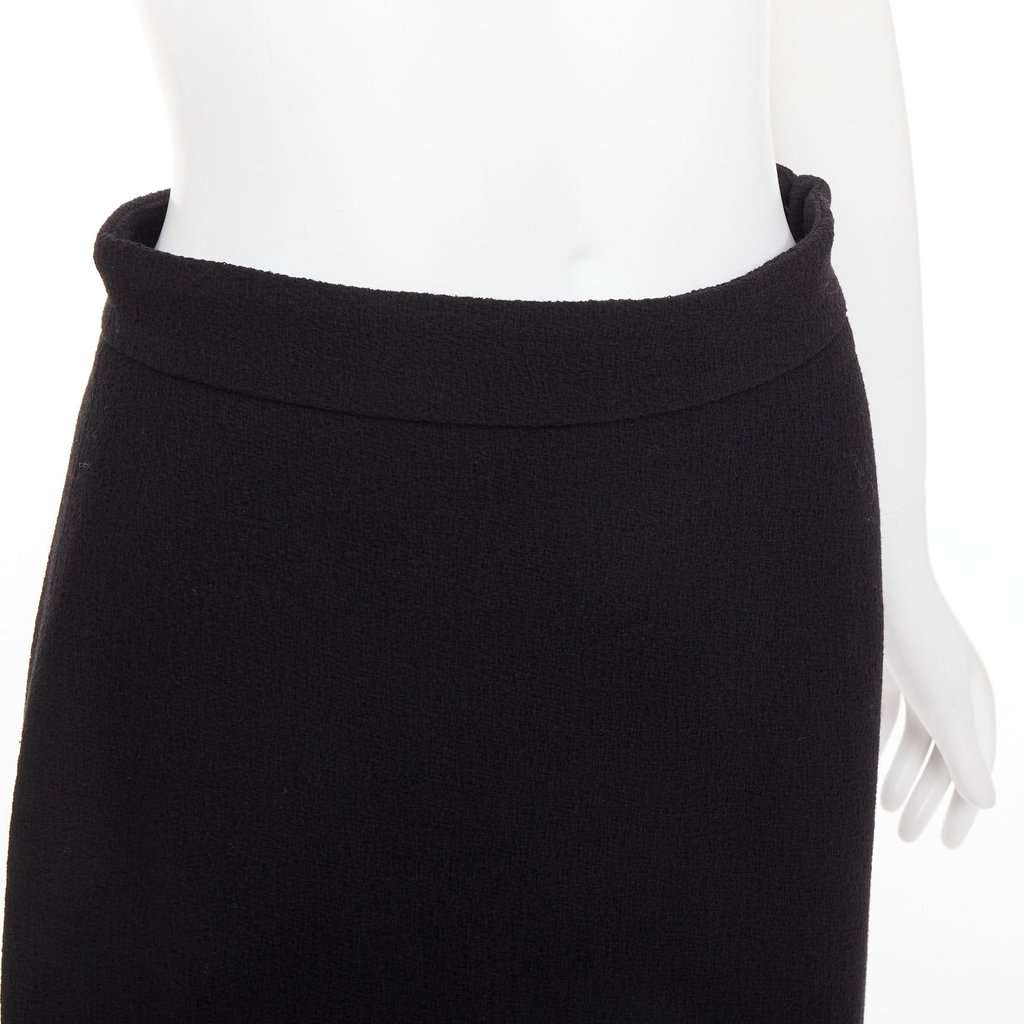 Gucci Black Wool Skirt Black Wool Very good condition - Back View