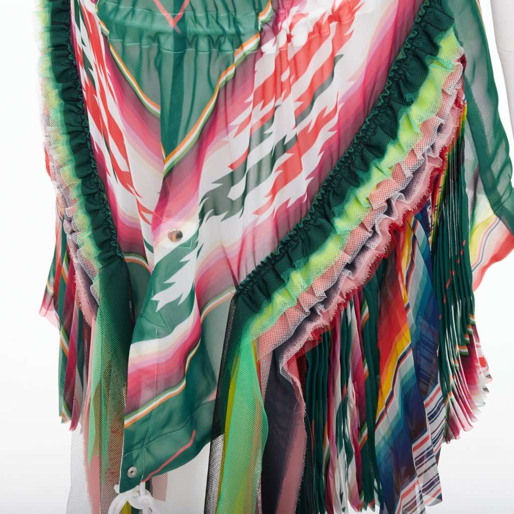 Sacai MultiColor Polyester Dress MultiColor Polyester Very good condition - Back View