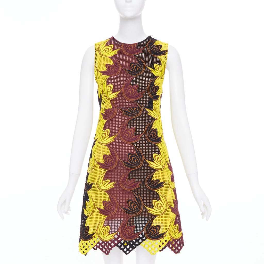 Marni Yellow Polyester Dress Yellow Polyester Very good condition - Front View