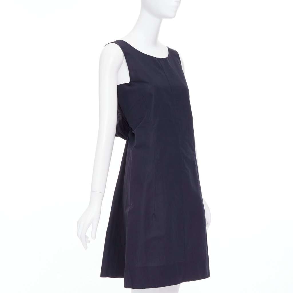 Marni Navy Cotton Dress Navy Cotton Very good condition - Front View