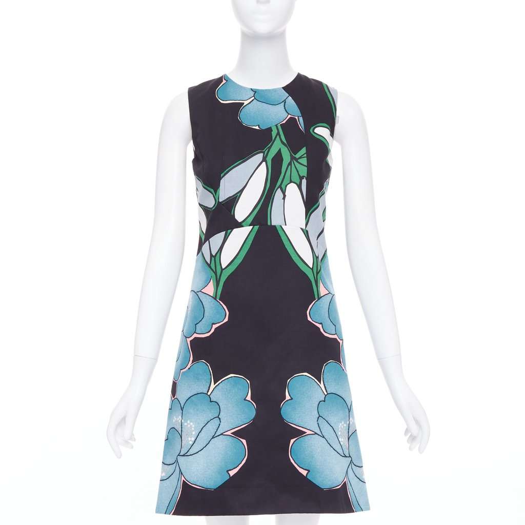 Marni Blue Cotton Dress Blue Cotton Very good condition - Front View