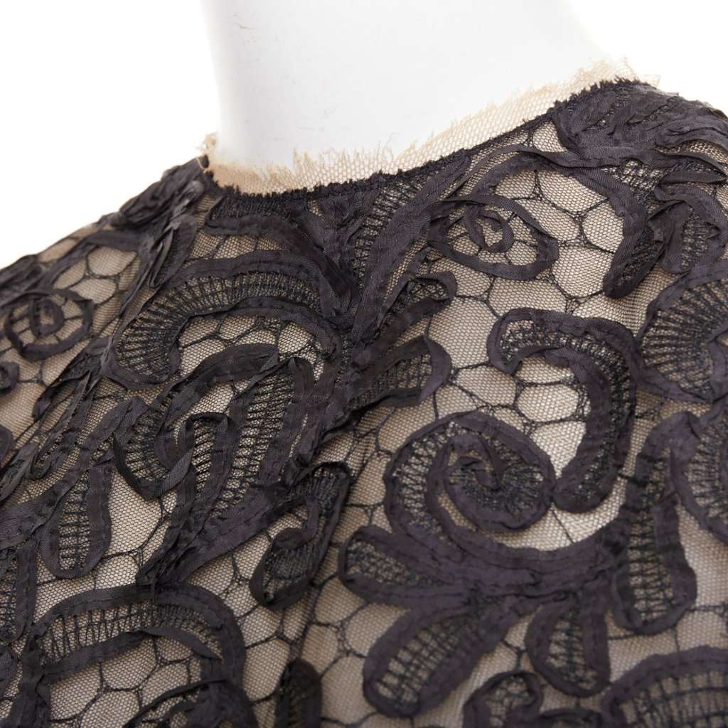 Dolce & Gabbana Black Polyester Top Black Polyester Never worn, with tag - Back View