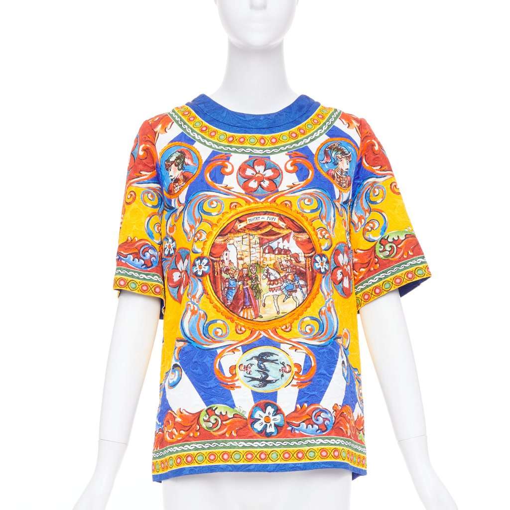 Dolce & Gabbana Blue Viscose Top Blue Viscose Very good condition - Front View