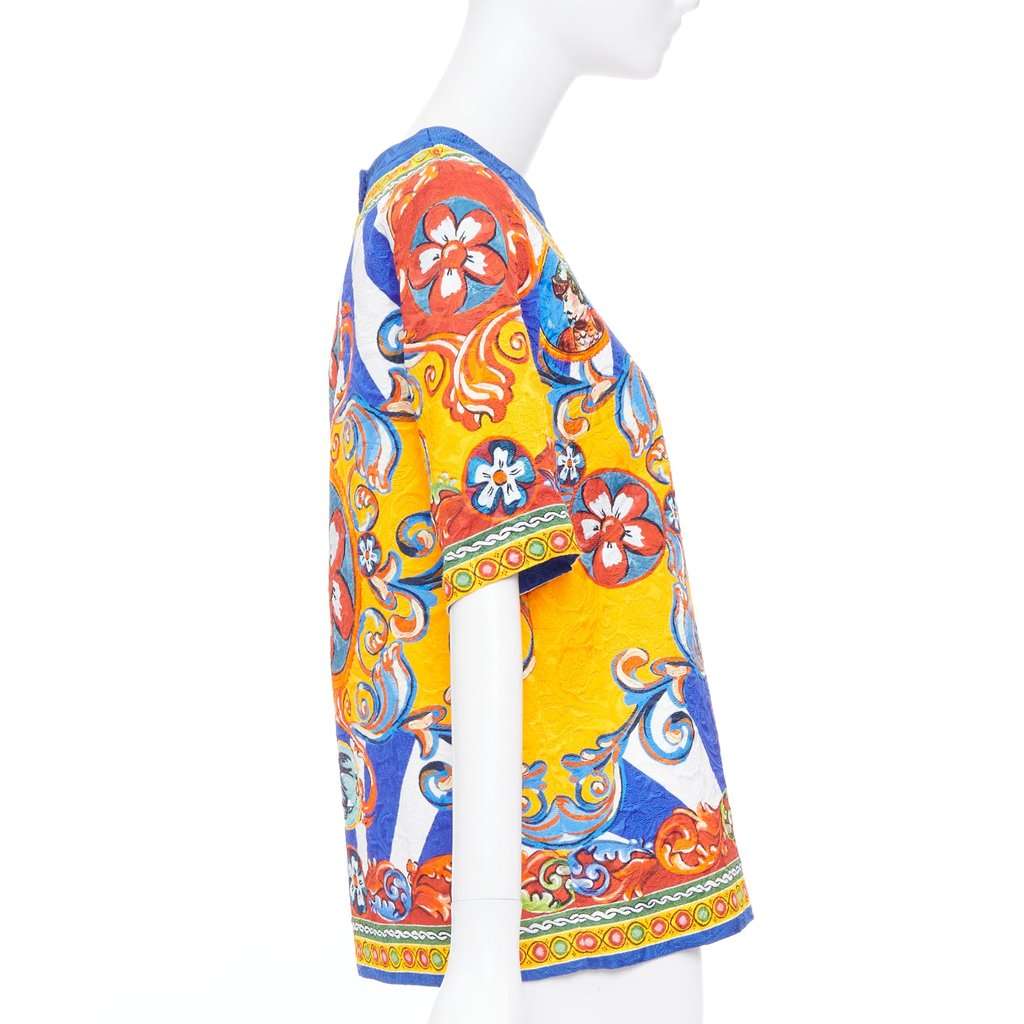 Dolce & Gabbana Blue Viscose Top Blue Viscose Very good condition - Model View
