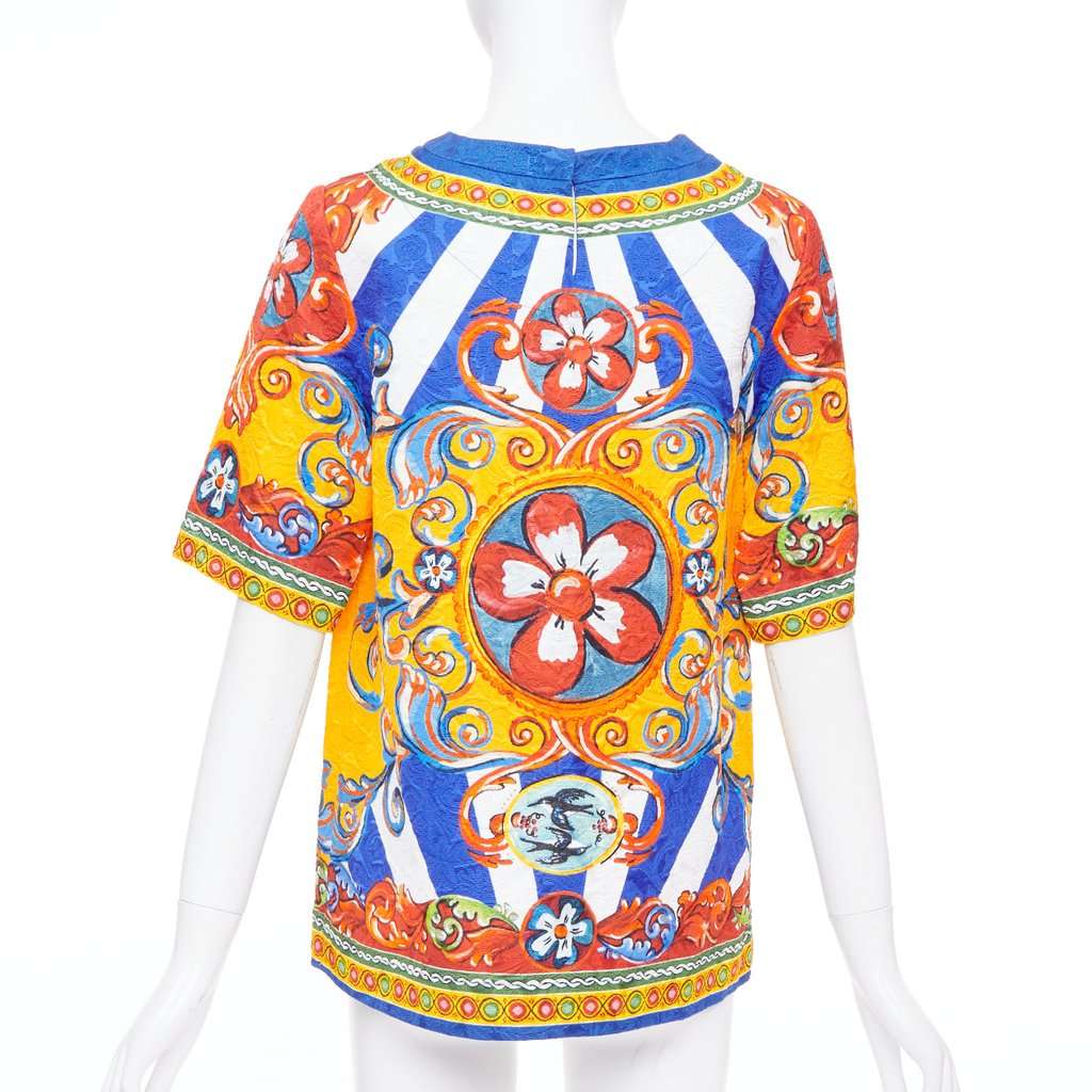 Dolce & Gabbana Blue Viscose Top Blue Viscose Very good condition - Box View