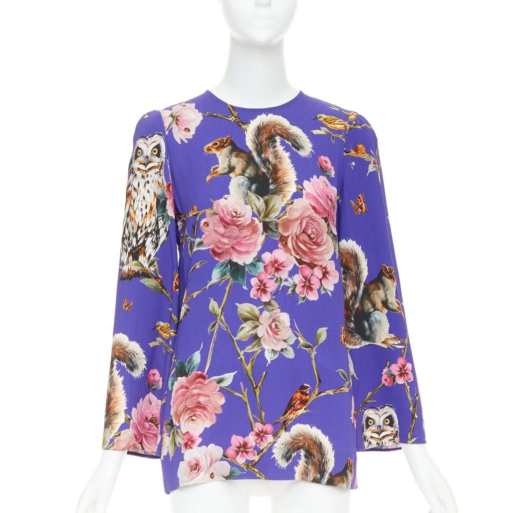Dolce & Gabbana Purple Viscose Top Purple Viscose Very good condition - Front View