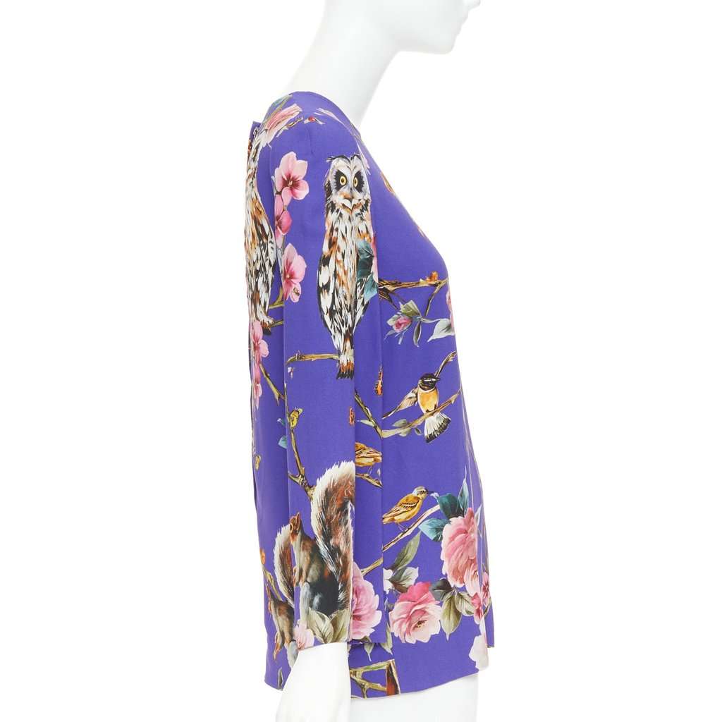Dolce & Gabbana Purple Viscose Top Purple Viscose Very good condition - Model View
