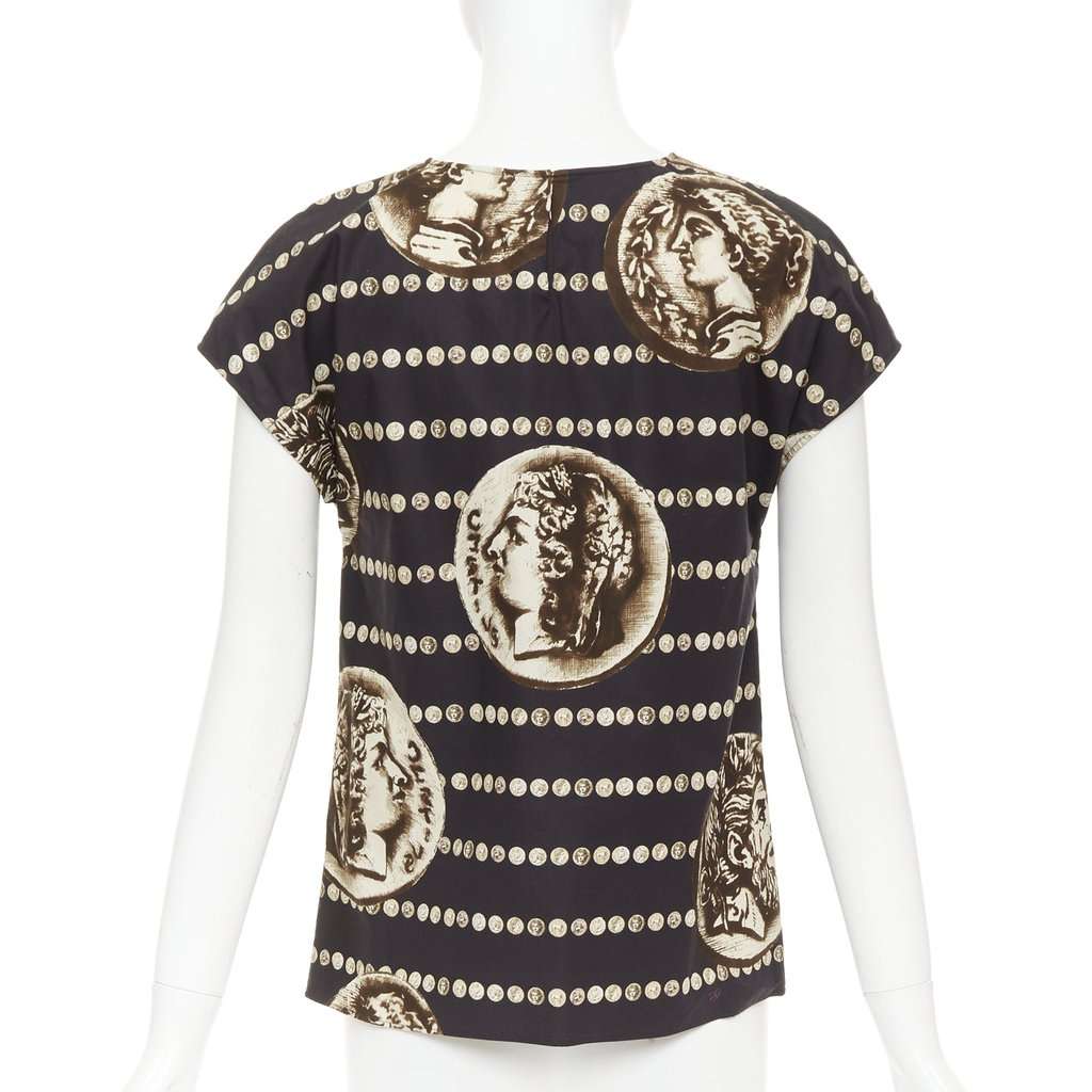 Dolce & Gabbana Black Cotton Top Black Cotton Very good condition - Box View