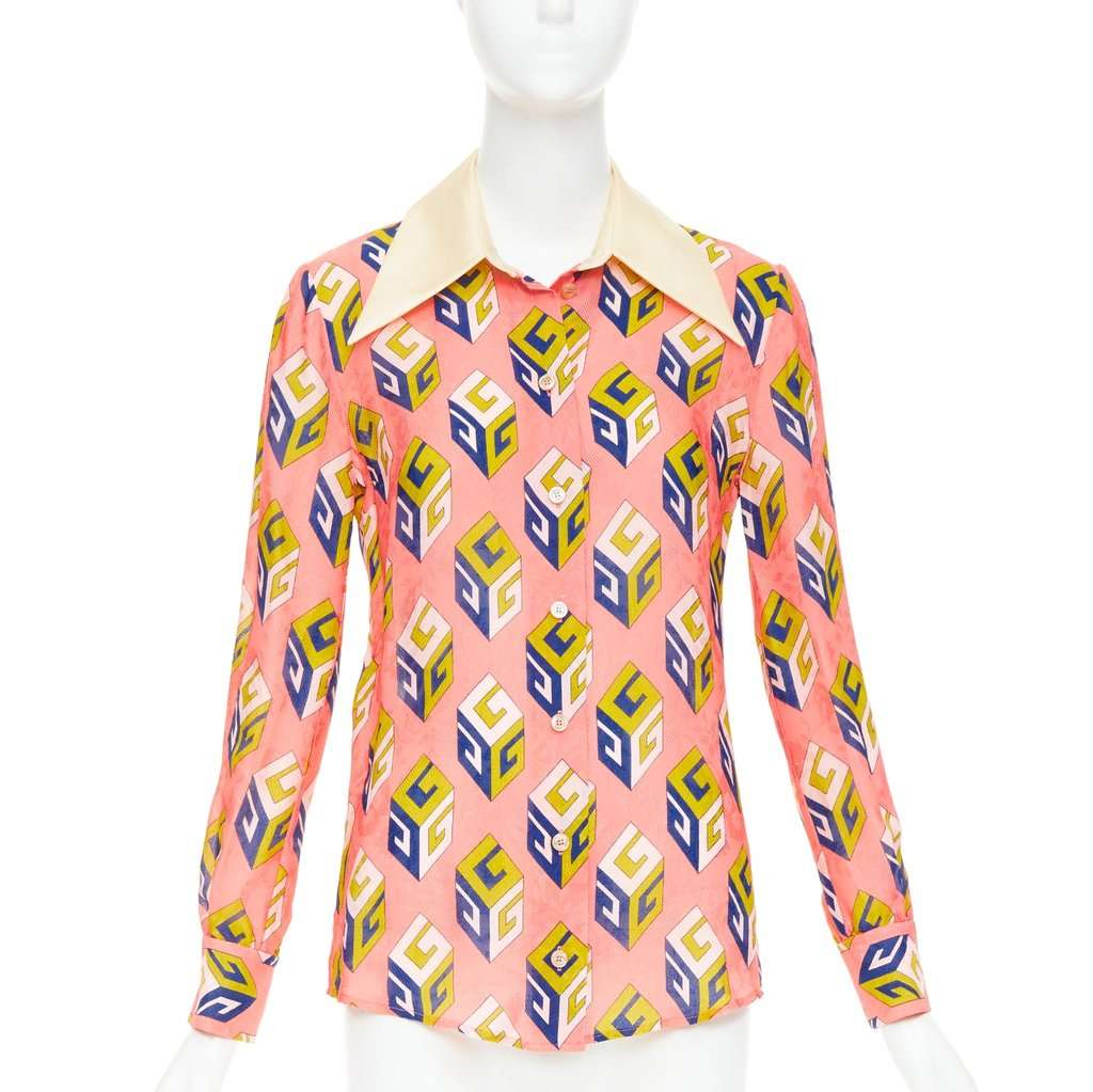 Gucci Pink Viscose Top Pink Viscose Very good condition - Front View
