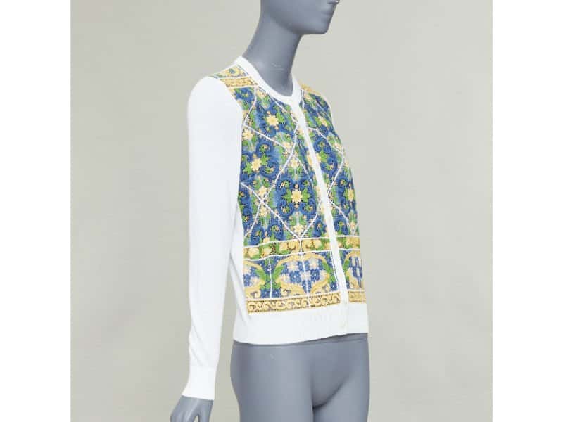 Dolce & Gabbana Ecru Cotton Knitwear Ecru Cotton Very good condition - Model View