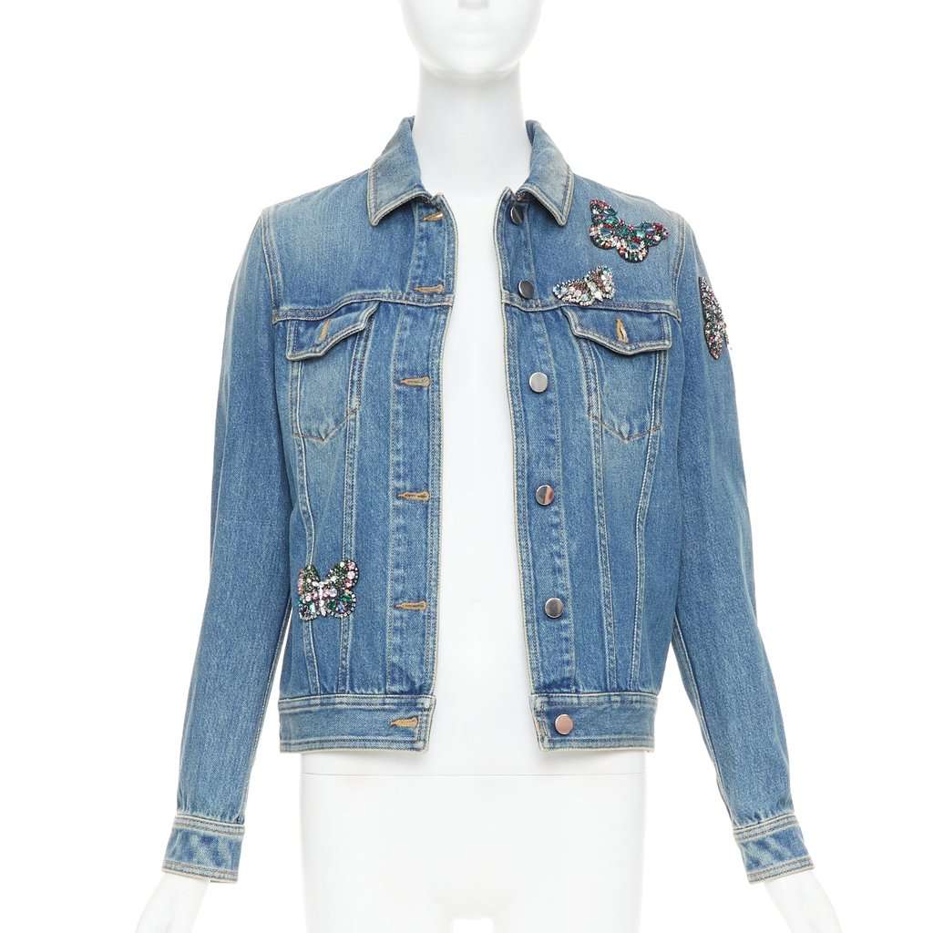 Valentino Garavani Blue Denim Jacket Blue Denim Very good condition - Front View