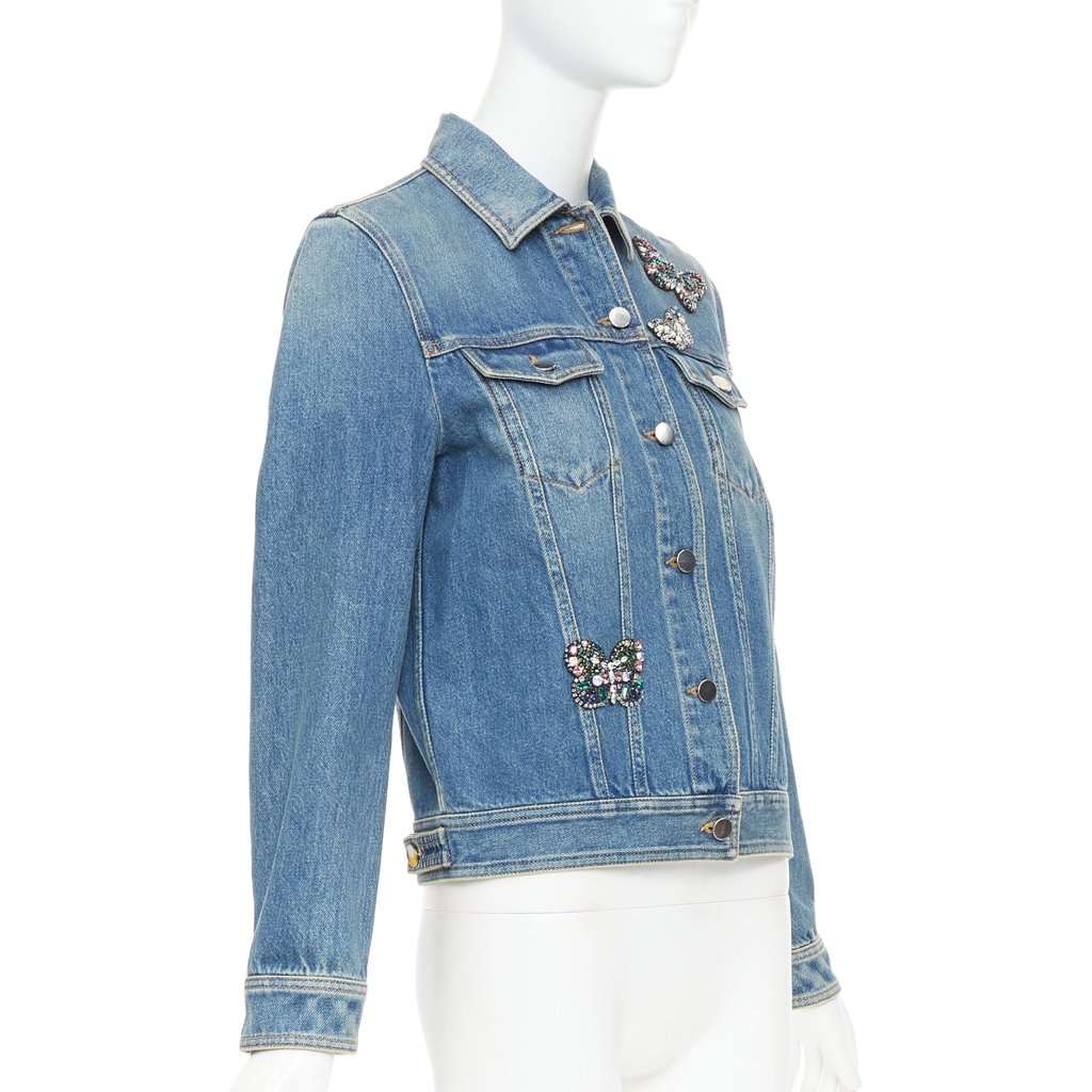 Valentino Garavani Blue Denim Jacket Blue Denim Very good condition - Model View