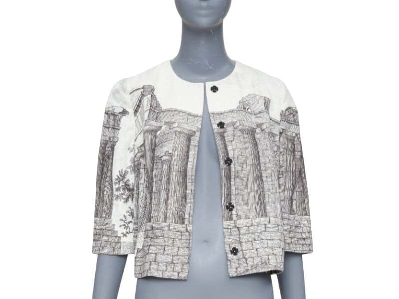 Dolce & Gabbana Ecru Linen Jacket Ecru Linen Fair condition - Front View