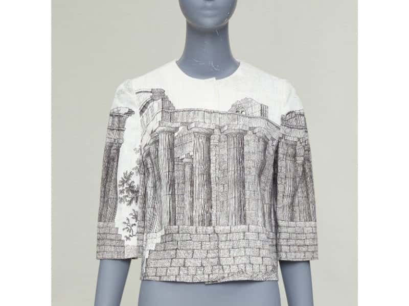 Dolce & Gabbana Ecru Linen Jacket Ecru Linen Fair condition - Back View
