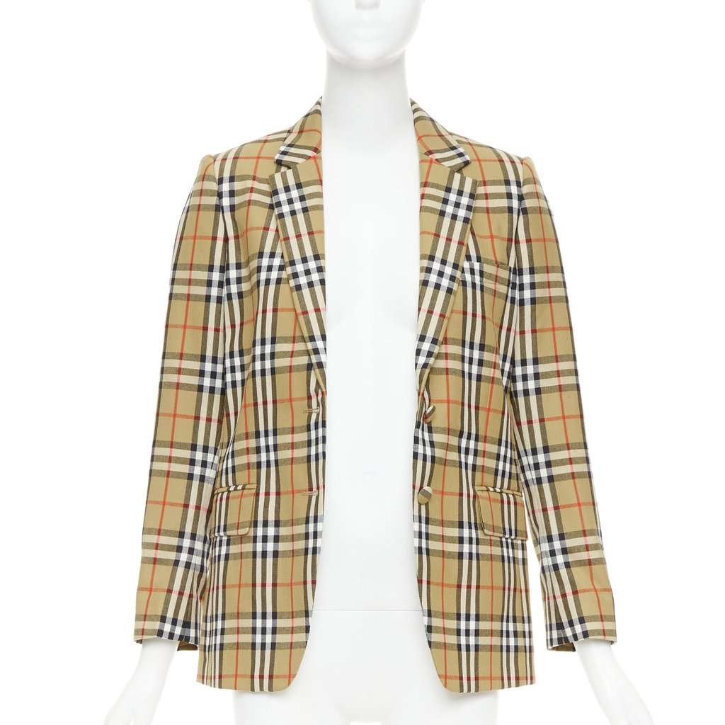 Burberry Khaki Wool Jacket Khaki Wool Never worn, with tag - Inside View