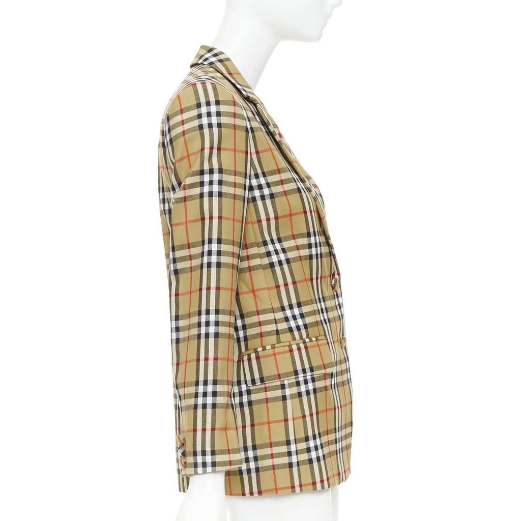 Burberry Khaki Wool Jacket Khaki Wool Never worn, with tag - Box View