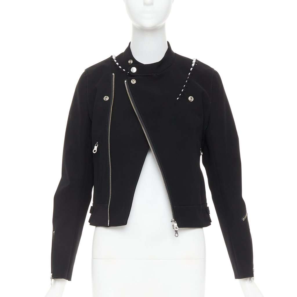 Noir Kei Ninomiya Black Polyester Jacket Black Polyester Very good condition - Front View