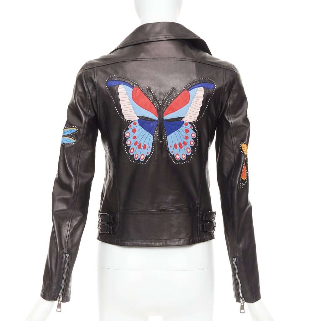 Gucci Black Leather Leather Jacket Black Leather Good condition - Front View
