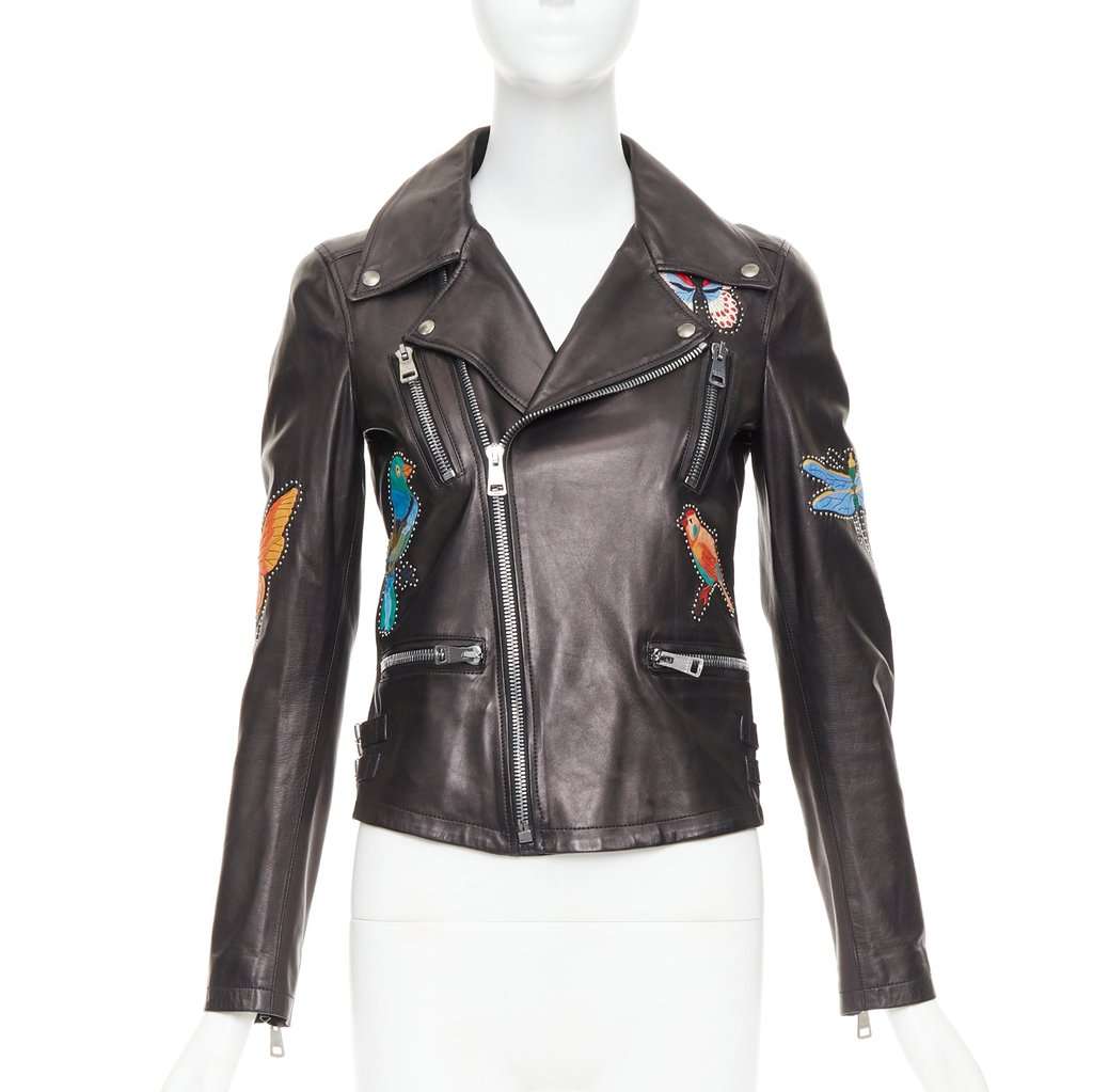 Gucci Black Leather Leather Jacket Black Leather Good condition - Inside View