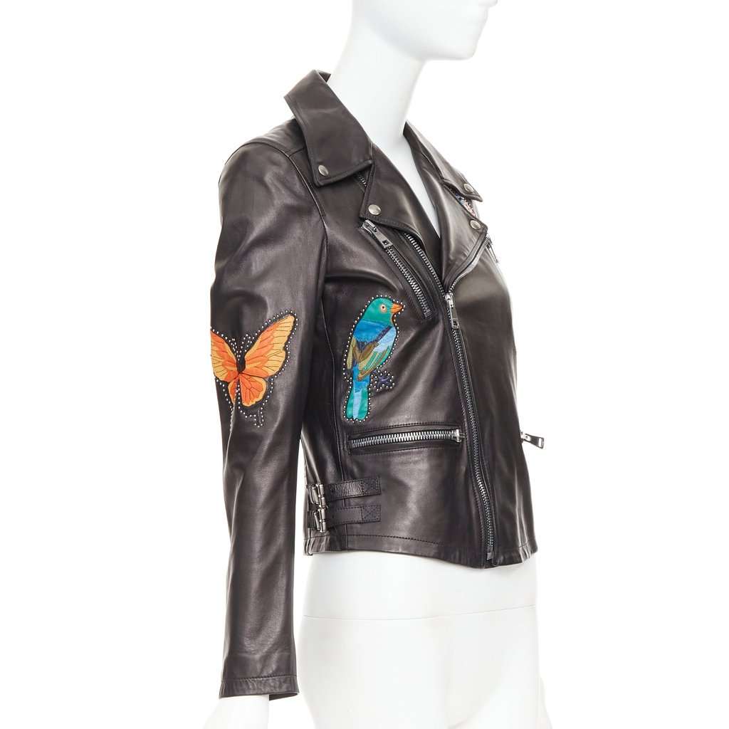 Gucci Black Leather Leather Jacket Black Leather Good condition - Model View