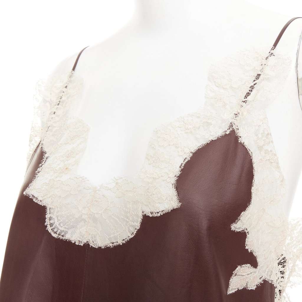 Dior Burgundy Leather Top Burgundy Leather Very good condition - Back View