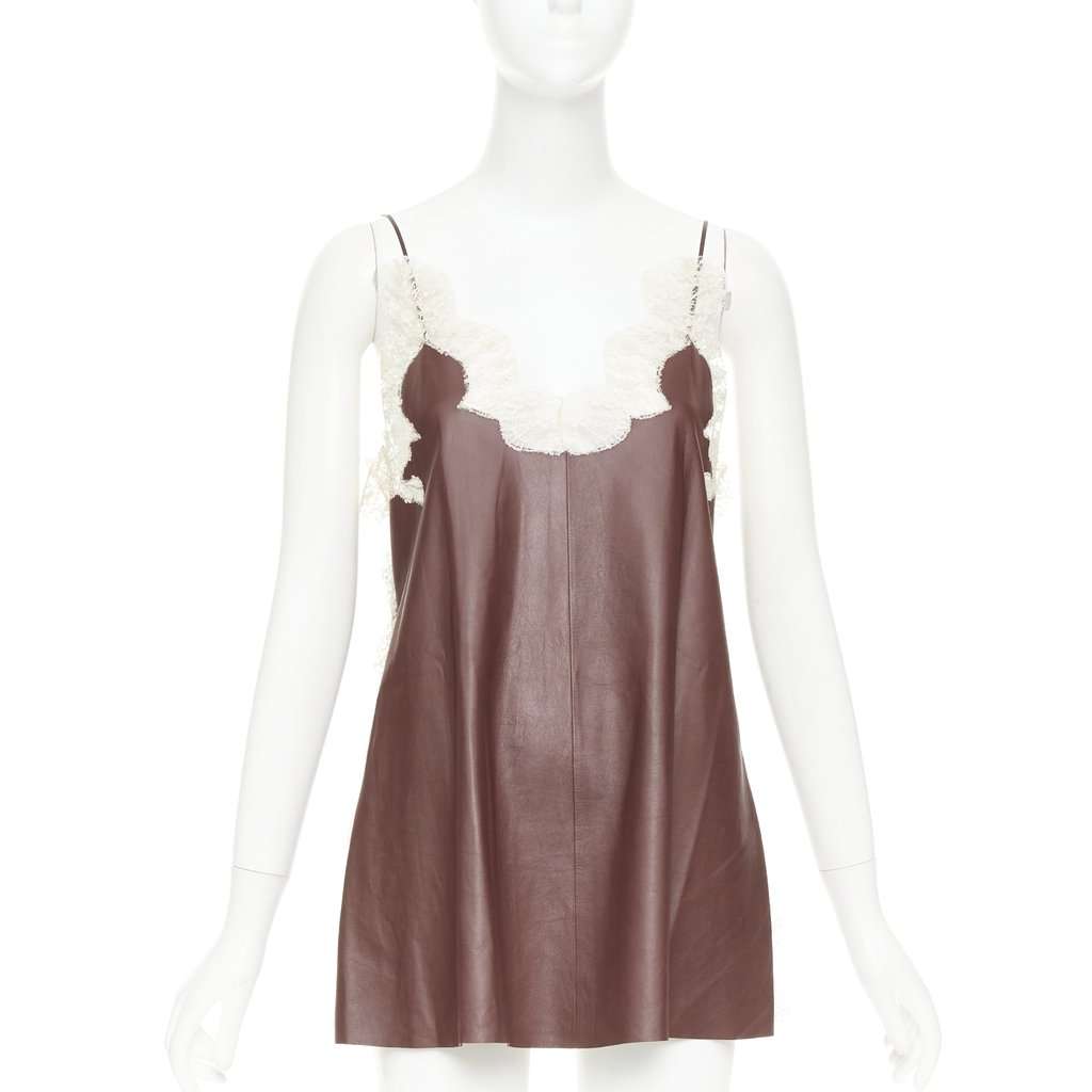 Dior Burgundy Leather Top Burgundy Leather Very good condition - Inside View