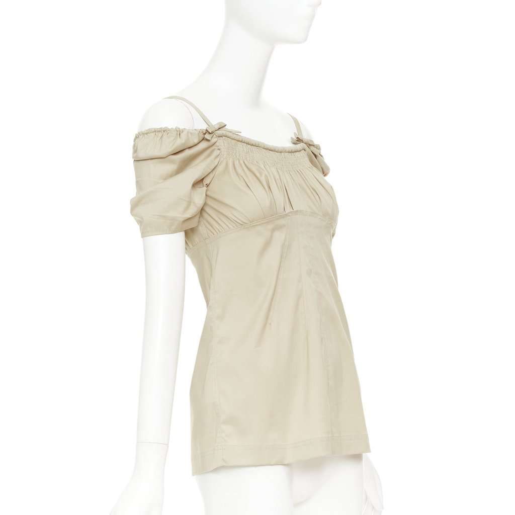 Prada Beige Cotton Top Beige Cotton Very good condition - Inside View