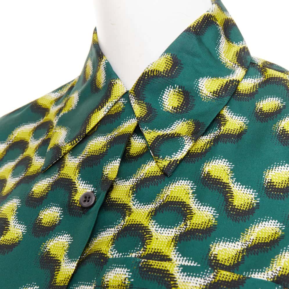 Prada Green Silk Top Green Silk Very good condition - Back View