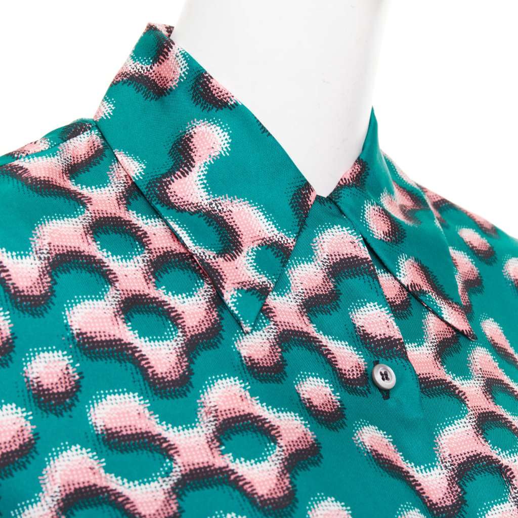 Prada Green Silk Top Green Silk Very good condition - Back View