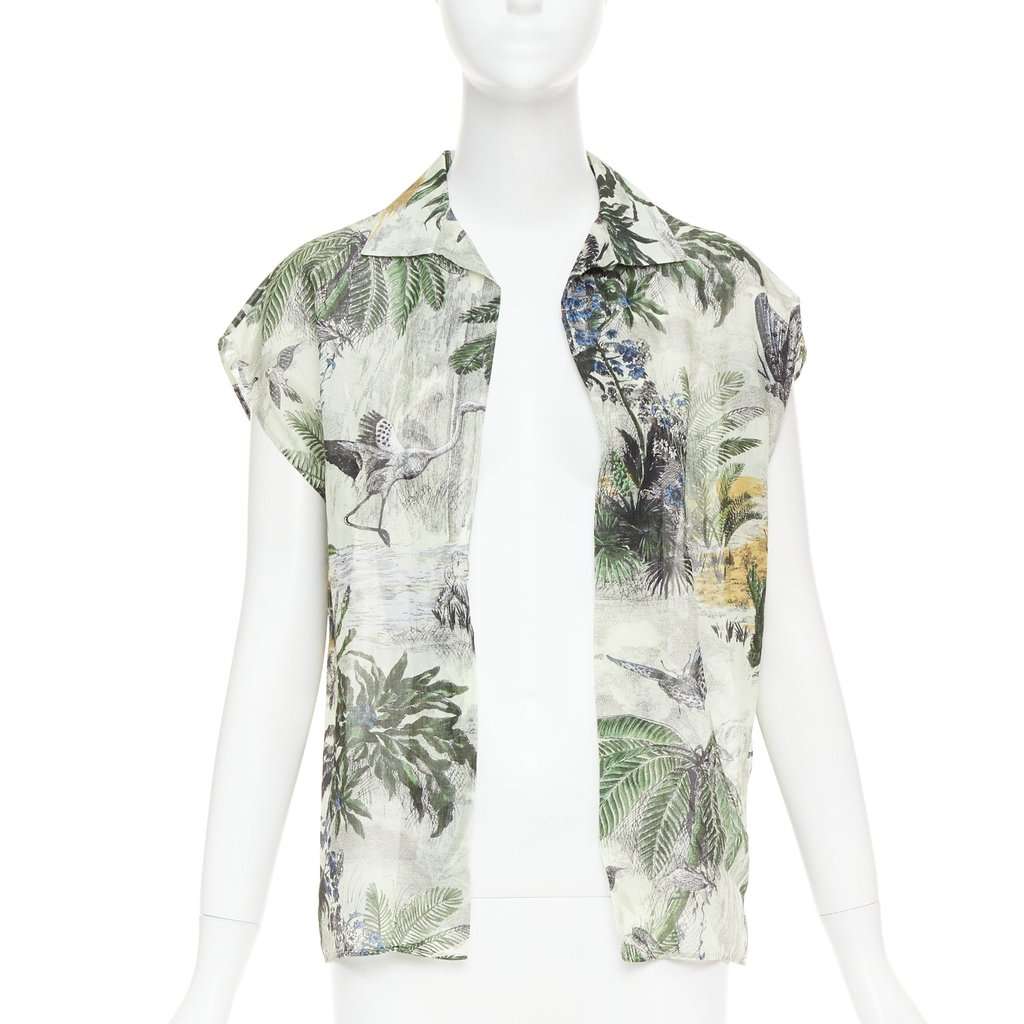 Dior Green Cotton Top Green Cotton Very good condition - Front View