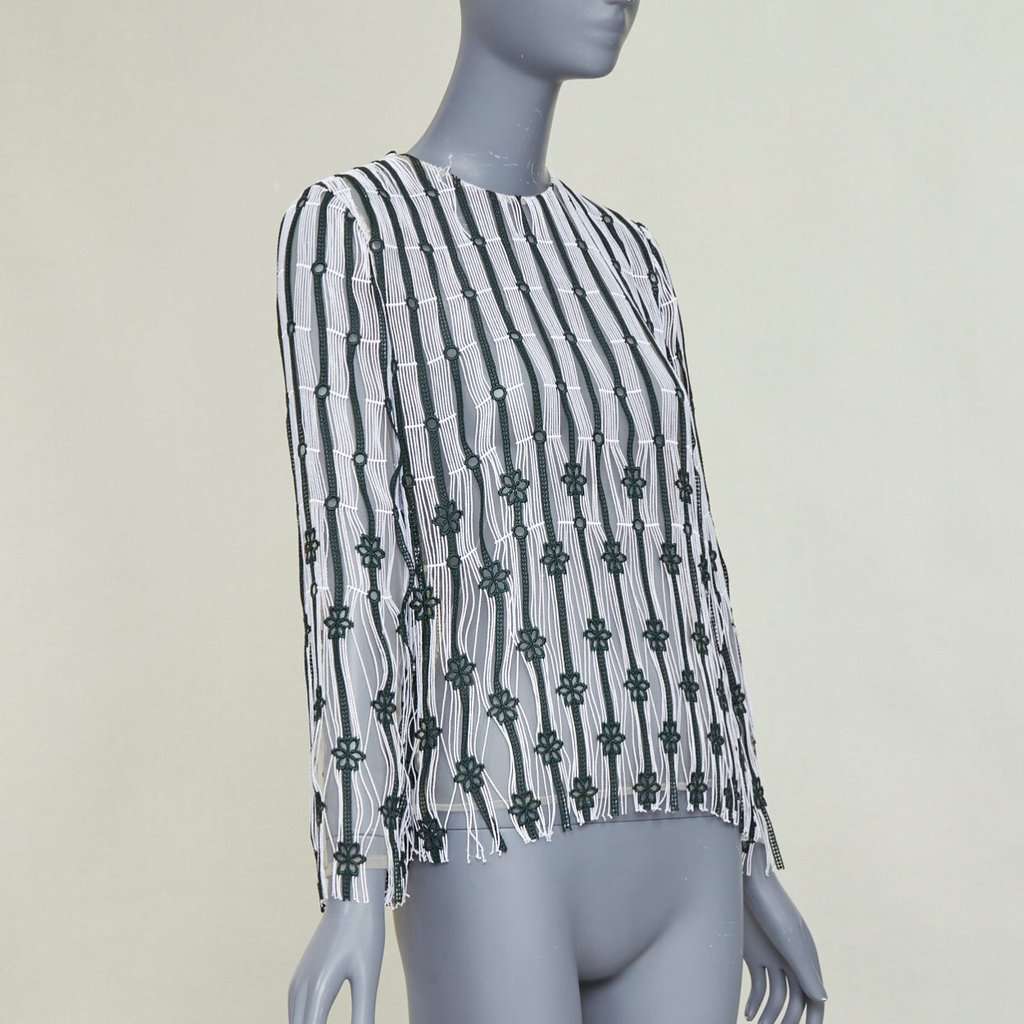 Dior Black Polyester Top Black Polyester Fair condition - Inside View