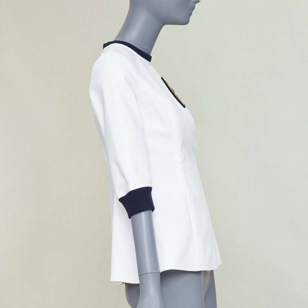 Dior Ecru Cotton Top Ecru Cotton Fair condition - Model View