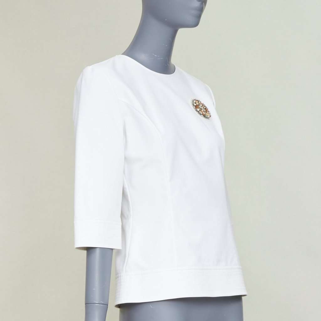 Dior Ecru Cotton Top Ecru Cotton Fair condition - Inside View