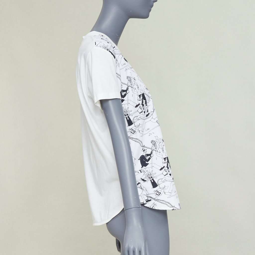 Prada White Cotton Top White Cotton Fair condition - Model View