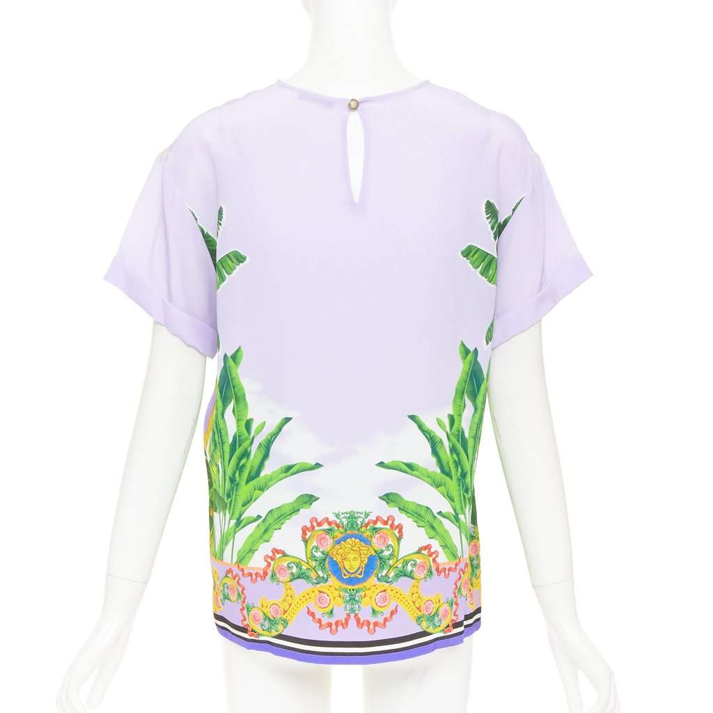 Versace Purple Silk Top Purple Silk Very good condition - Box View