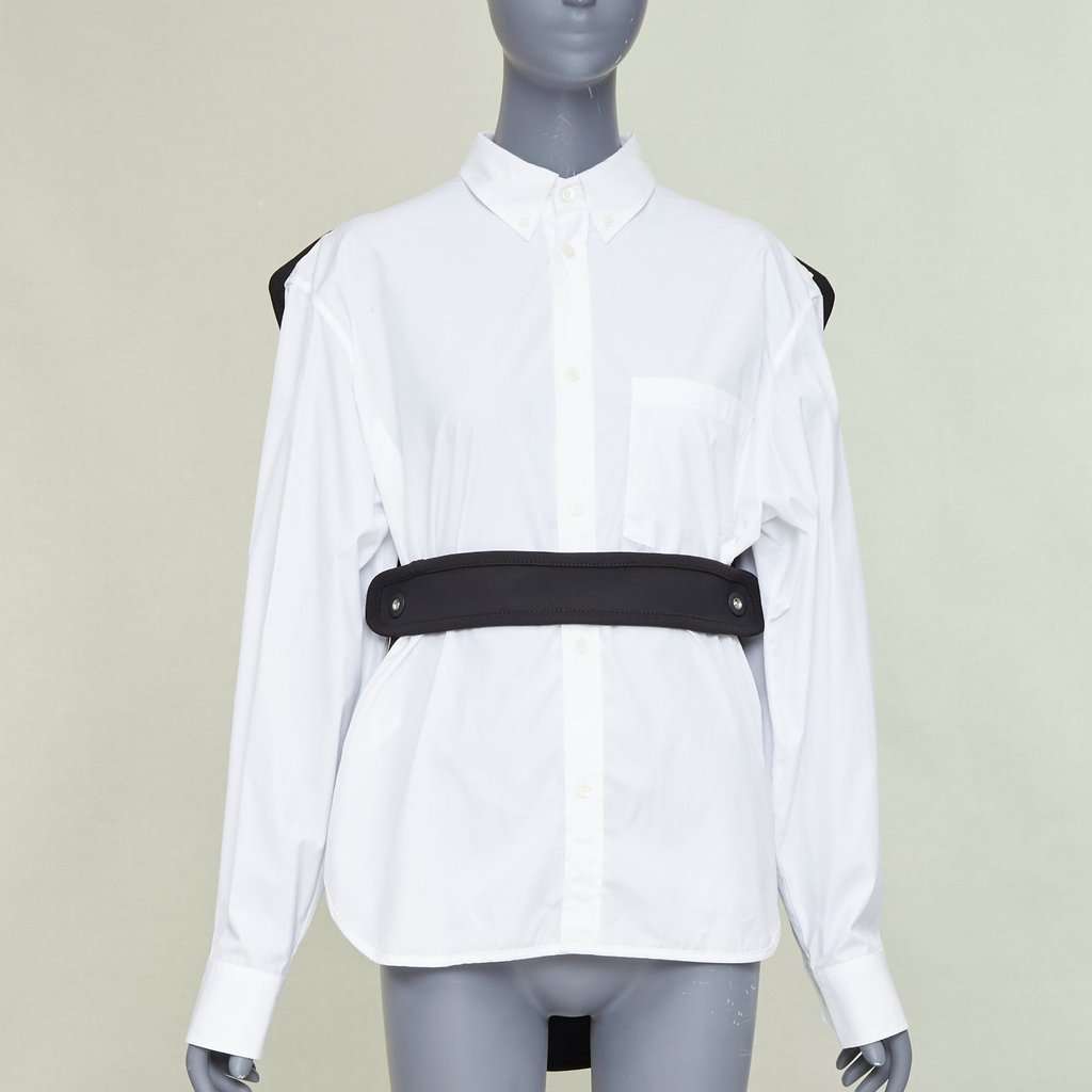 Balenciaga White Cotton Top White Cotton Fair condition - Back View