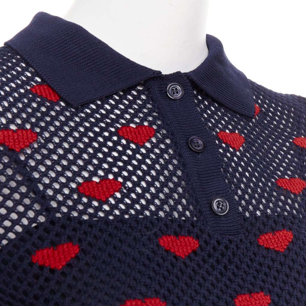 Dior Navy Cotton Top Navy Cotton Very good condition - Back View