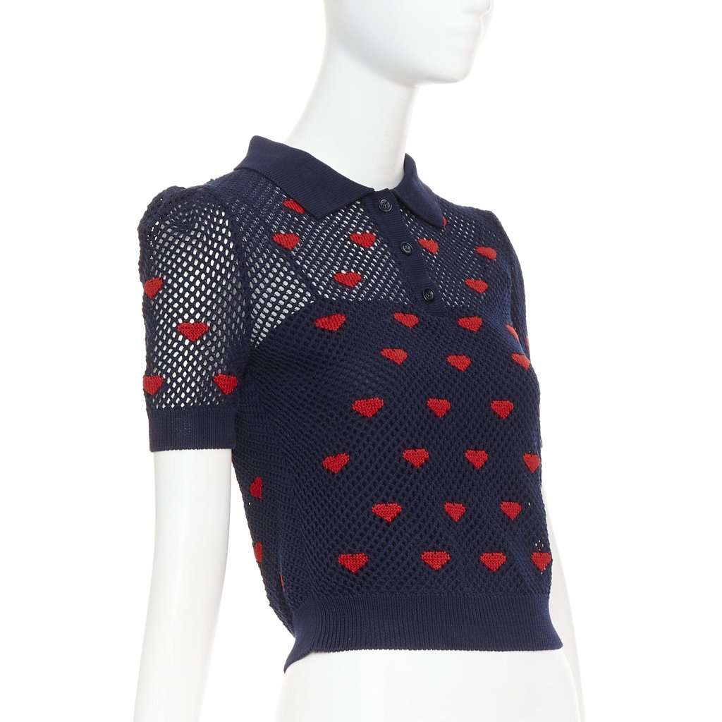 Dior Navy Cotton Top Navy Cotton Very good condition - Inside View