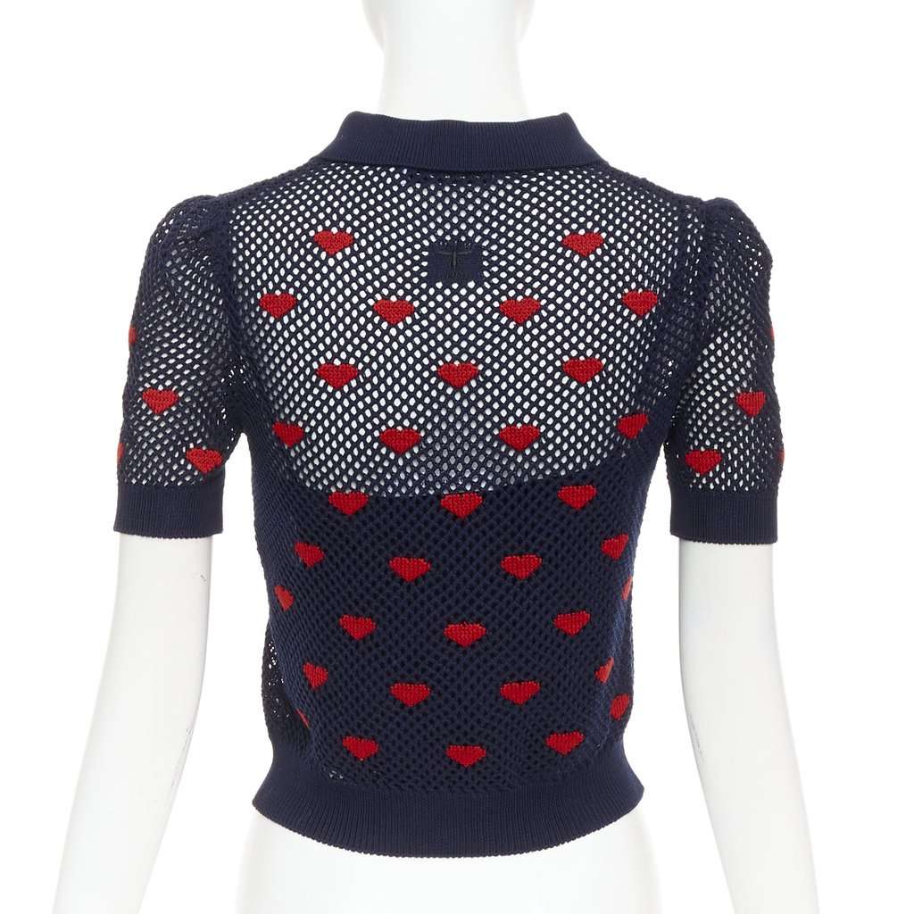 Dior Navy Cotton Top Navy Cotton Very good condition - Box View